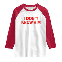 Funny Couple Matching Raglan Shirt I Don't Know Him Couples She's My Soulmate - Wonder Print Shop