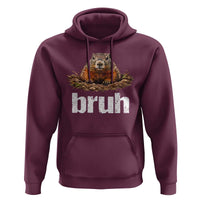 Funny Groundhog Hoodie Ground Hog Meme Lover Bruh Groundhog Day - Wonder Print Shop