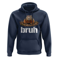 Funny Groundhog Hoodie Ground Hog Meme Lover Bruh Groundhog Day - Wonder Print Shop