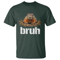 Funny Groundhog T Shirt Ground Hog Meme Lover Bruh Groundhog Day - Wonder Print Shop