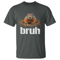 Funny Groundhog T Shirt Ground Hog Meme Lover Bruh Groundhog Day - Wonder Print Shop