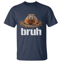Funny Groundhog T Shirt Ground Hog Meme Lover Bruh Groundhog Day - Wonder Print Shop
