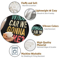 Whose Car We Gonna Take Meme Retro Throw Blanket