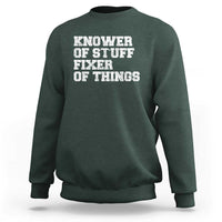 Funny Knower Of Stuff Fixer Of Things Sweatshirt Mechanic Engineer Garage