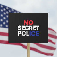 Subtle Abolish Ice Protest Sign No Secret Police