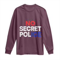 Subtle Abolish Ice Long Sleeve Shirt No Secret Police