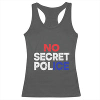 Subtle Abolish Ice Racerback Tank Top No Secret Police