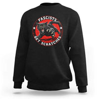Vintage Black Cat Against Fascists Sweatshirt
