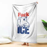 Fck Ice Throw Blanket Get The Fck Out Of Minneapolis Polar Bear