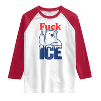 Fck Ice Raglan Shirt Get The Fck Out Of Minneapolis Polar Bear