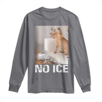 Funny Cat Meme No Ice Long Sleeve Shirt Subtle FDT Political Satire Satirical Humor