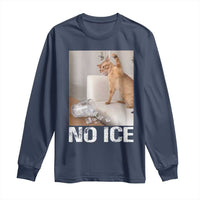 Funny Cat Meme No Ice Long Sleeve Shirt Subtle FDT Political Satire Satirical Humor