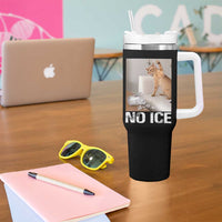 Funny Cat Meme No Ice Tumbler With Handle Subtle FDT Political Satire Satirical Humor
