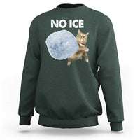 No Ice Sweatshirt Funny Cat Meme Subtle FDT Political Satire