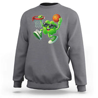 Basketball St Patricks Day Sweatshirt Cute Irish Shamrock Playing Basketball Player Team Boys