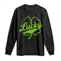 Vintage Lucky Shamrock Long Sleeve Shirt Irish St Patricks Day