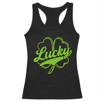 Vintage Lucky Shamrock Racerback Tank Top Irish St Patricks Day