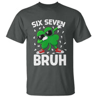 Funny Irish St Patricks Day Shamrock 67 Meme T Shirt Six Seven Bruh Gen Alpha Slang