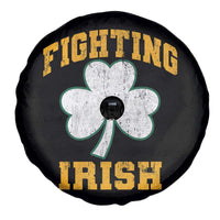 Vintage Fighting Irish Spare Tire Cover Retro History Gold Shamrock