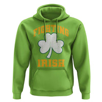 Vintage Fighting Irish Hoodie Retro History Gold Shamrock