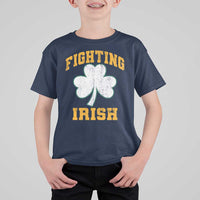 Vintage Fighting Irish T Shirt For Kid Retro History Gold Shamrock