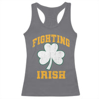 Vintage Fighting Irish Racerback Tank Top Retro History Gold Shamrock
