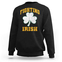 Vintage Fighting Irish Sweatshirt Retro History Gold Shamrock