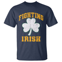 Vintage Fighting Irish T Shirt Retro History Gold Shamrock