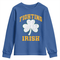 Vintage Fighting Irish Youth Sweatshirt Retro History Gold Shamrock