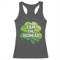 Funny Irish St Patricks Day Im The Redhead Racerback Tank Top Retro Vintage Lucky Shamrock