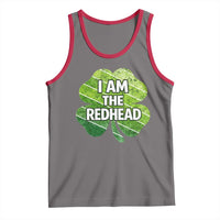 Funny Irish St Patricks Day Im The Redhead Tank Top Retro Vintage Lucky Shamrock