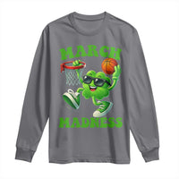Basketball St Patricks Day Long Sleeve Shirt Mad Madness Irish Shamrock Playing Basketball Player Team Boys