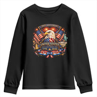 250 Years Of Freedom America Youth Sweatshirt USA Independence 250th Anniversary 1776 2026 Patriotic Eagle Flag