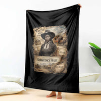 Black History Black Cowgirl Throw Blanket Western Rodeo African American Melanin Texas Women