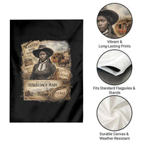 Black History Black Cowgirl Garden Flag Western Rodeo African American Melanin Texas Women