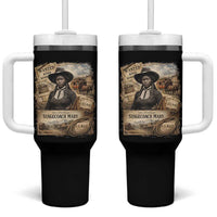 Black History Black Cowgirl Tumbler With Handle Western Rodeo African American Melanin Texas Women