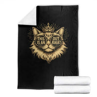 Funny Princess Cat Donut Throw Blanket This Is An Outrage Donut Gold Cat Lover Gifts