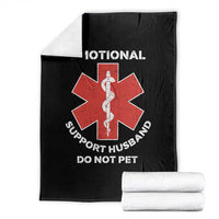 Do Not Pet Husband Throw Blanket Funny Sarcastic Saying - Wonder Print Shop