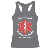 Do Not Pet Husband Racerback Tank Top Funny Sarcastic Saying - Wonder Print Shop