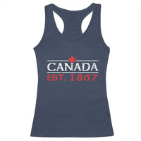 Canadian Maple Leaf Racerback Tank Top Canada Flag Vintage Retro Sport - Wonder Print Shop