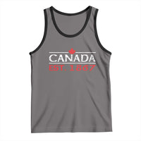 Canadian Maple Leaf Tank Top Canada Flag Vintage Retro Sport - Wonder Print Shop