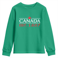 Canadian Maple Leaf Youth Sweatshirt Canada Flag Vintage Retro Sport - Wonder Print Shop