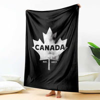 Canada Flag Throw Blanket Canadian Maple Leaf Vintage Retro Sport - Wonder Print Shop