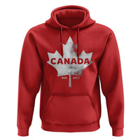 Canada Flag Hoodie Canadian Maple Leaf Vintage Retro Sport - Wonder Print Shop