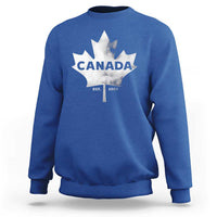Canada Flag Sweatshirt Canadian Maple Leaf Vintage Retro Sport - Wonder Print Shop