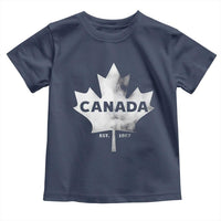 Canada Flag Toddler T Shirt Canadian Maple Leaf Vintage Retro Sport - Wonder Print Shop
