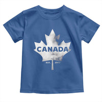 Canada Flag Toddler T Shirt Canadian Maple Leaf Vintage Retro Sport - Wonder Print Shop