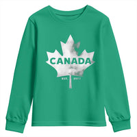 Canada Flag Youth Sweatshirt Canadian Maple Leaf Vintage Retro Sport - Wonder Print Shop