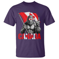 Bigfoot Canada Flag T Shirt Canadian Maple Leaf Patriotic Sasquatch
