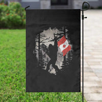 Bigfoot Canada Flag Garden Flag Retro Sasquatch Forest Rock On